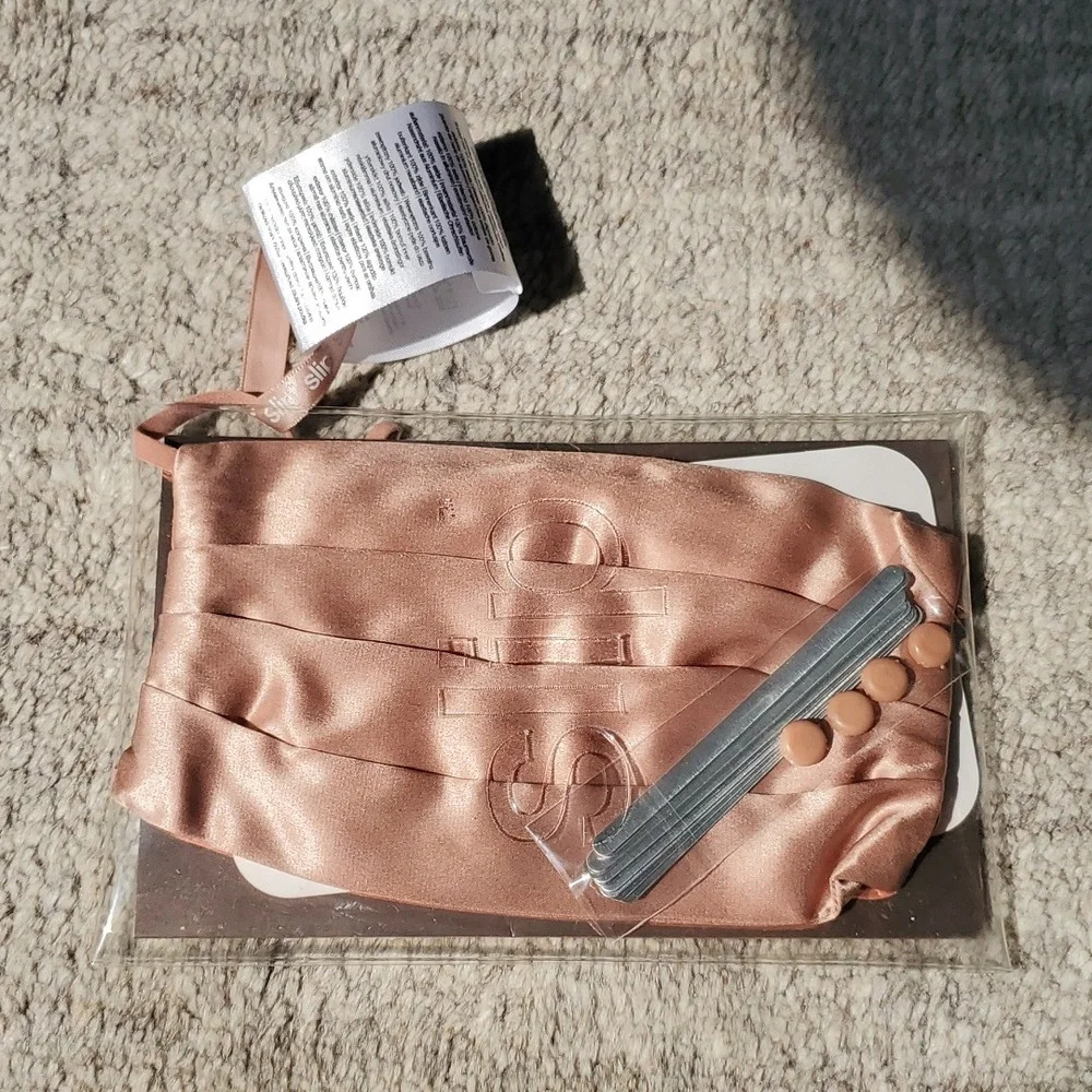 NWT Silk pink face mask